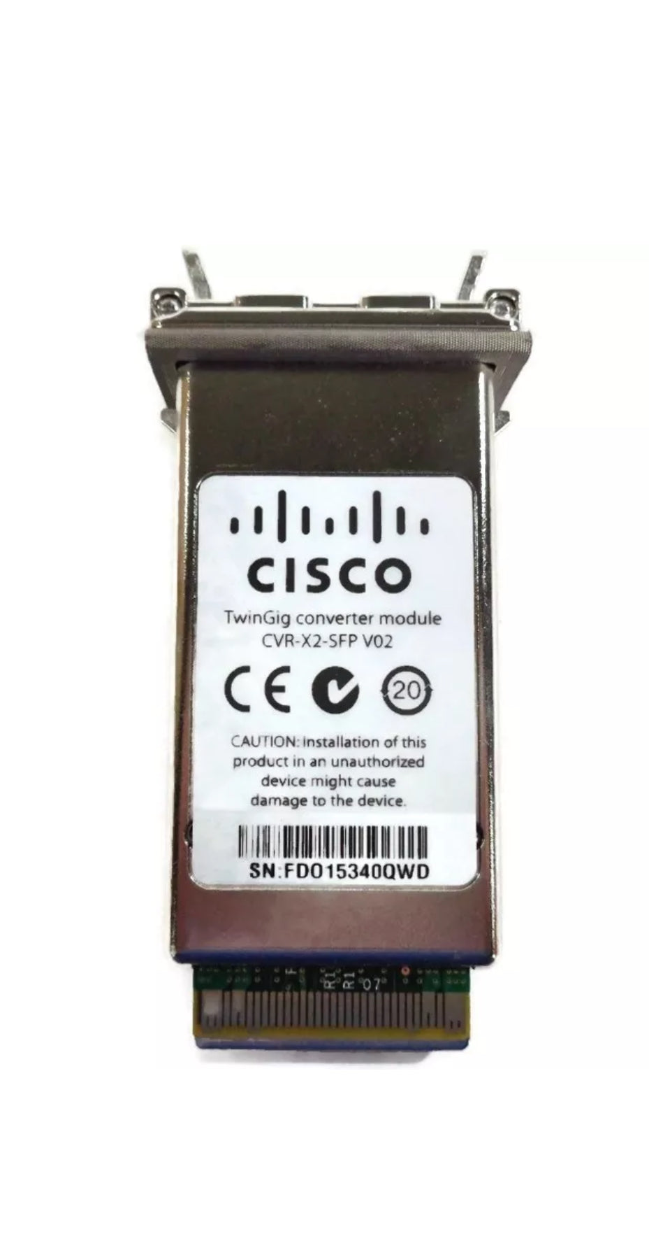 Cisco CVR-X2-SFP V02 800-27645-02 TwinGig Converter Modules w/ 1 SFP