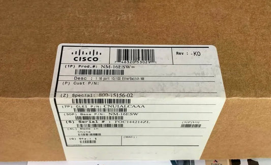 Cisco 16 port 10/100 EtherSwitch NM NM-16ESW NEW 800-15156-02