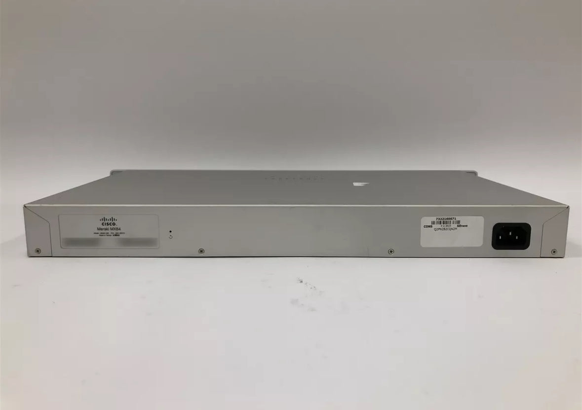 Cisco Meraki MX84-HW Cloud Managed Security Appliance Unclaimed w/ Power Cable