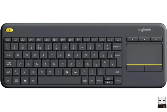 Logitech Wireless Touch Keyboard K400 with Built-In Multi-Touch Touchpad, Black