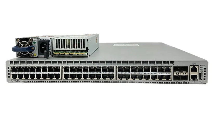 Arista 7048T-A 48 Port RJ45 1G Switch Back 2 Front Dual PSU | 4x 1/10G ...