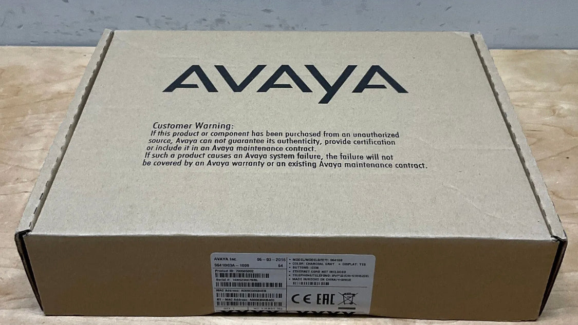 Avaya 9641GS (700505992)Touchscreen Office Business IP Phone-Charcoal Gray-NEW