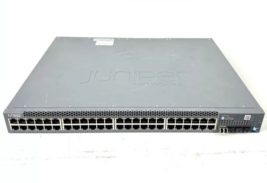 JUNIPER EX3400-48P 48x 1GB PoE+ RJ-45 4x 10GB SFP+ 2x 40GB QSFP+, DUAL AC POWER