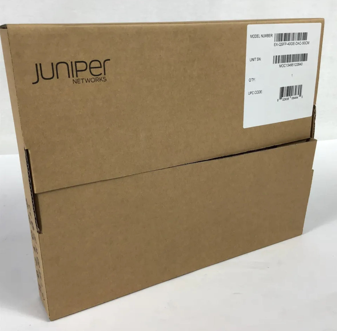 Juniper EX-QSFP-40GE-DAC-50CM Ethernet Direct Attach Copper Cable - New Open Box