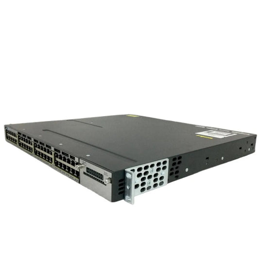 48 Port 1GB RJ45 Cisco 3750X Lan-Based PoE+ Switch 715W PSU w/Ears