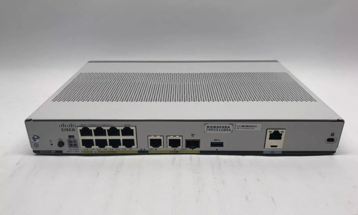 Cisco ISR 1100 Series C1111-8P Integrated Services Router with Power