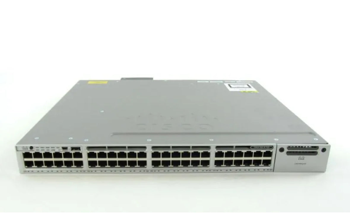 Cisco WS-C3850-48P-S 3850 Series Switch With C3850-NM-2-10G and Single Pwr Sply