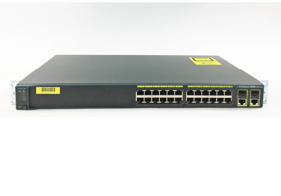 Cisco Catalyst 2960 WS-C2960-24TC-L 24 Port Managed Ethernet Switch