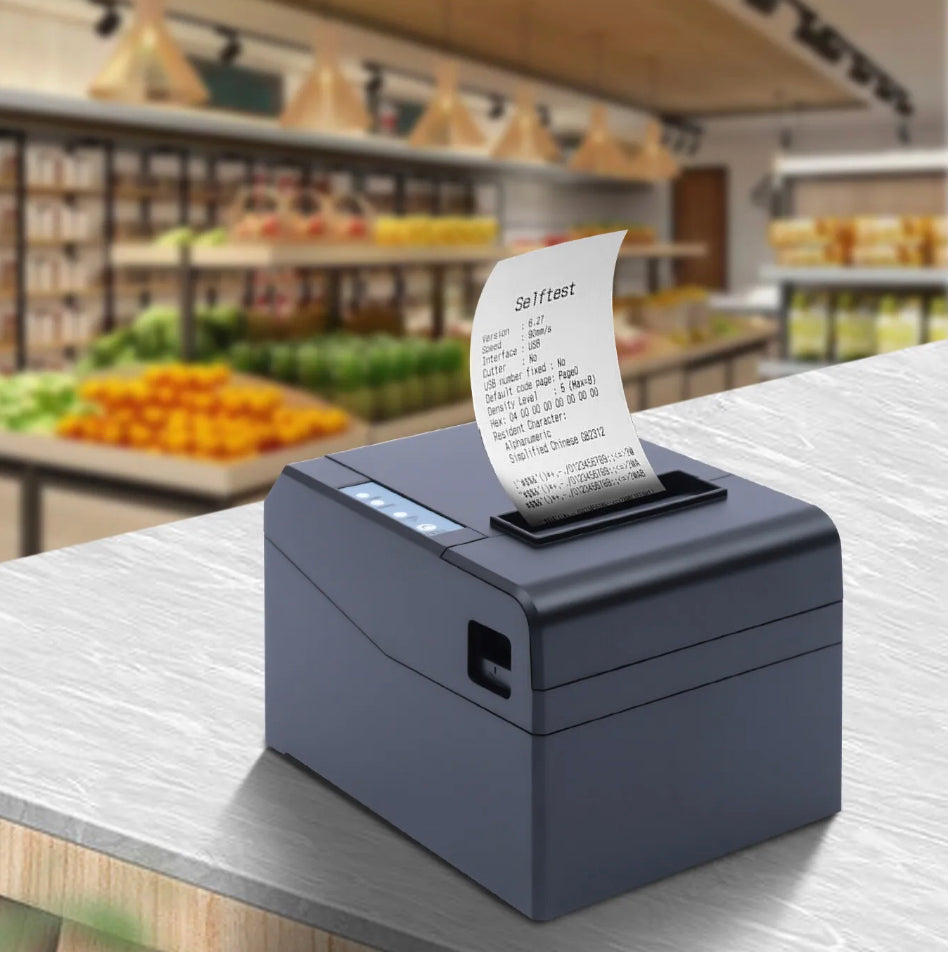 80mm USB Thermal Receipt Printer,Restaurant Kitchen POS Printer with Auto Cutter