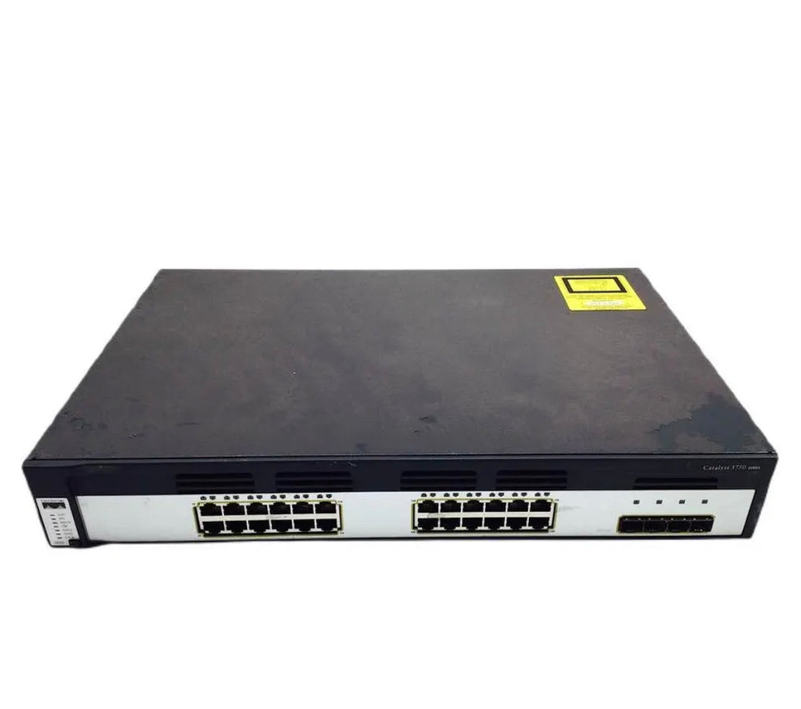 Cisco WS-C3750G-24TS-S 24 Port Gigabit Ethernet Stackable Switch | 4x 1GB SFP