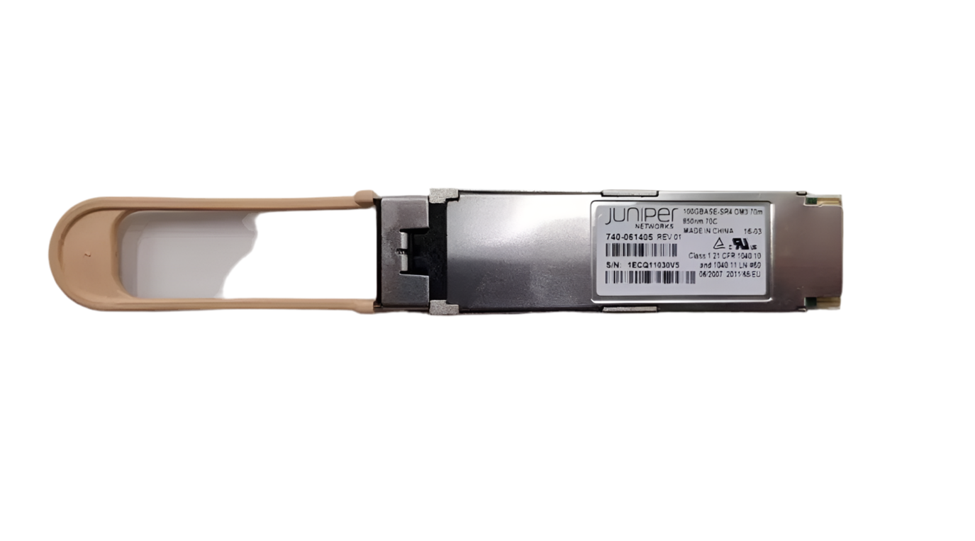 Juniper Networks 740-058734 JNP-QSFP-100G-SR4 QSFP28 850nm 70M OM3 MMF MODULE