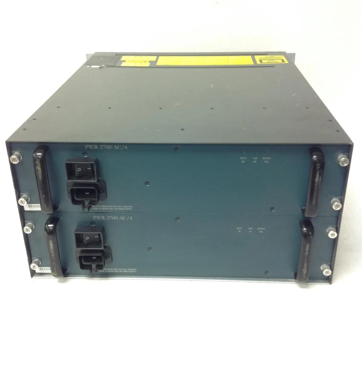 CISCO WS-6500 WS-C6504-E 4 Slot Chassis With 4HS Fan, 2x PWR-2700-AC/4, WS-SUP720-3BXL