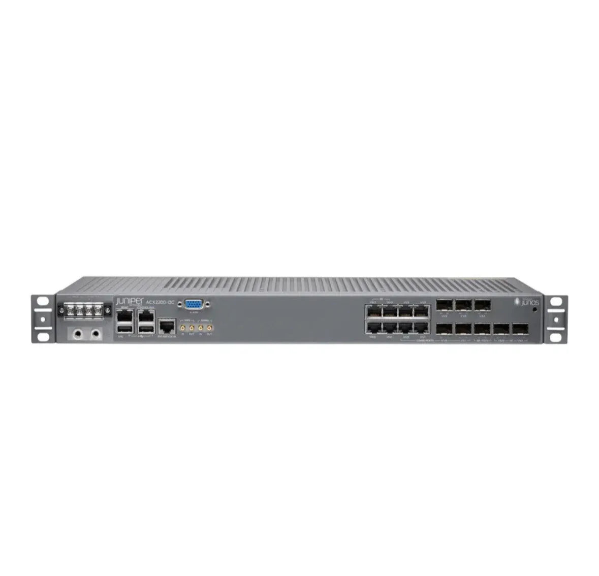 NEW Juniper, ACX2200-DC, Universal router 2XGE SFP+, 2XGE SFP, 4XGE