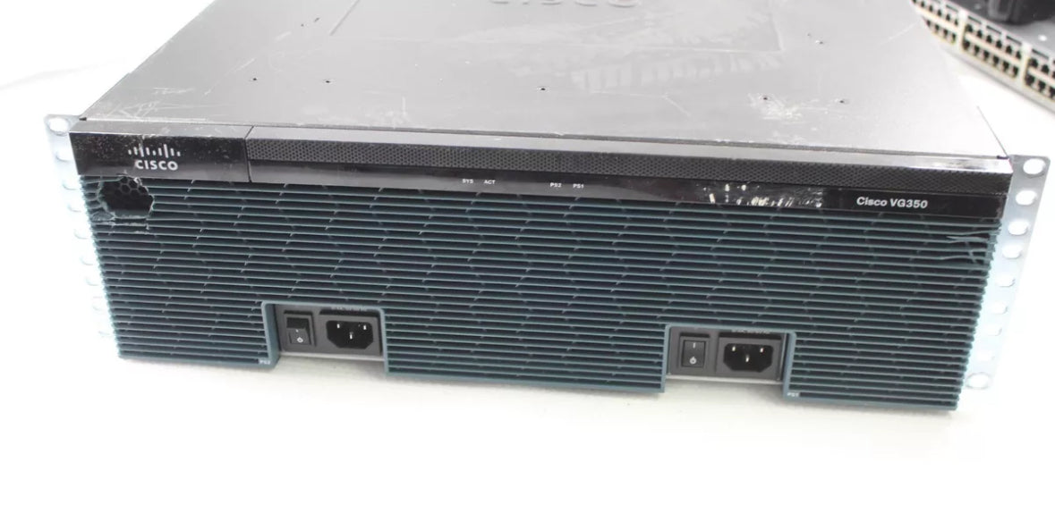 Cisco High Density Analog VoIP Gateway VG350 /w*2 SM-D-72FXS modules *2 PSUs