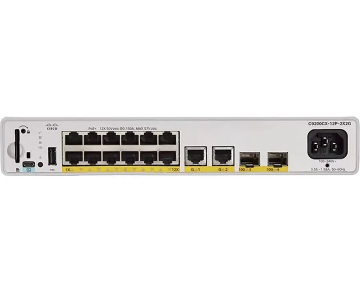 Cisco Catalyst C9200CX-12P-2X2G Ethernet Switch