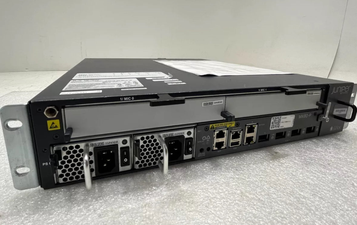 Juniper MX80-P-AC Router 2 MIC Slots MX80 AC chassis with PTP (IEEE 1588v2)