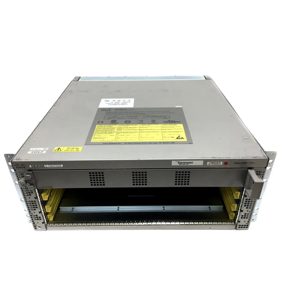 Шасси Cisco ASR1004 с двумя блоками питания и стойками