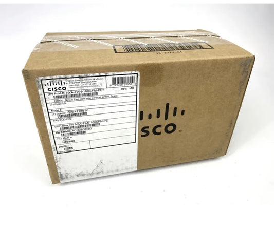 NEW Sealed in Box Cisco NXA-FAN-160CFM-PE Nexus Fan Port Side Exhaust Airflow