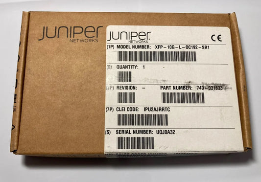 New Juniper XFP-10G-L-OC192-SR1 10G BASE-LR OC192 SMF Optical SFP+ Transceiver