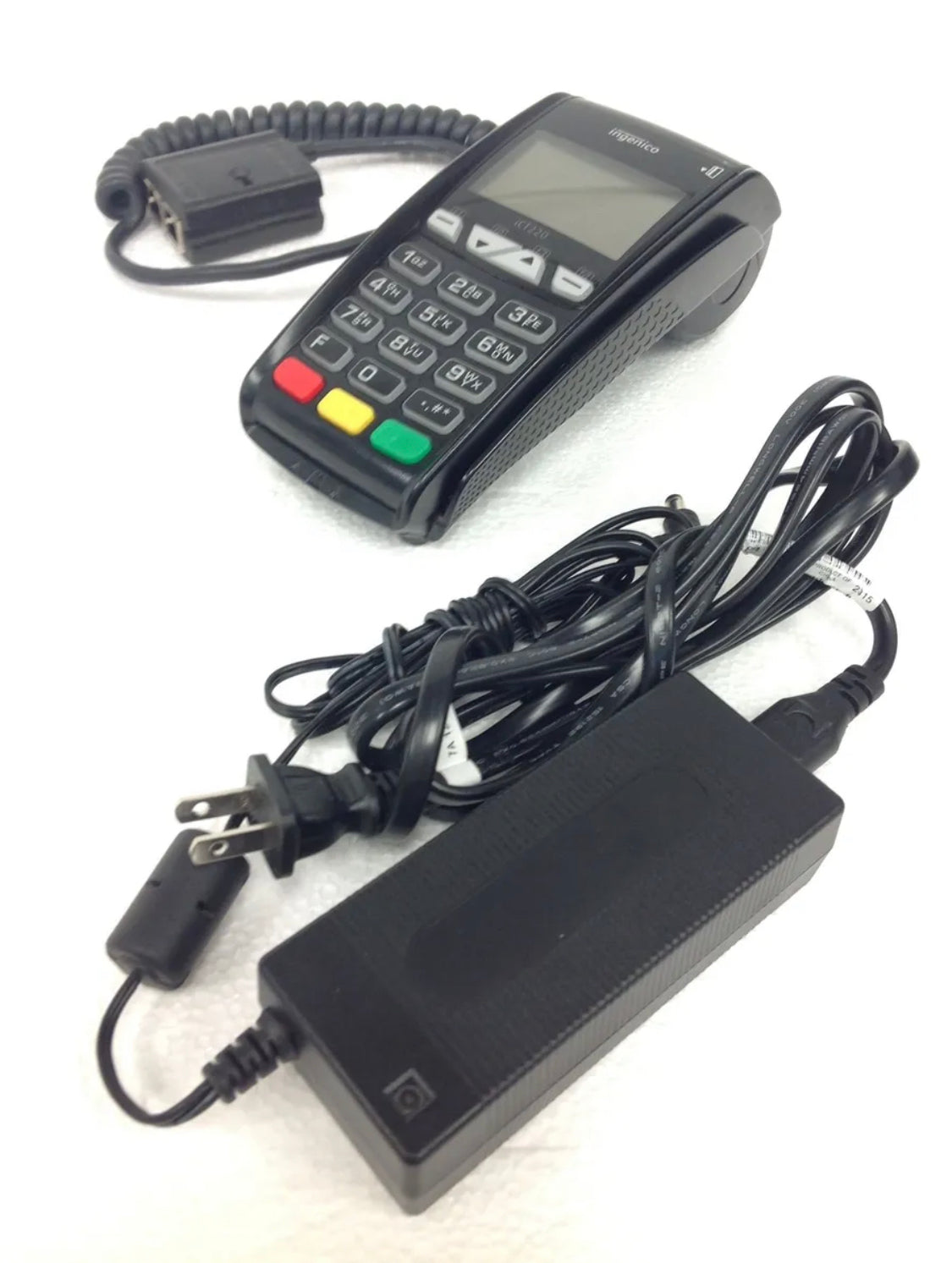 Ingenico iCT220 Credit Card Terminal And EMV Chip Reader w/Power Adapter/MUL0864