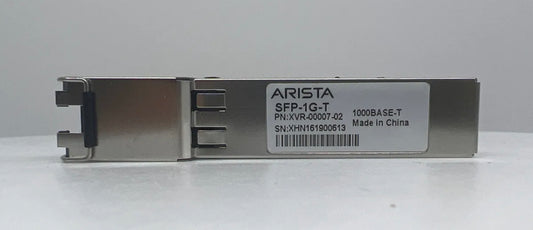 ARISTA SFP-1G-T RJ-45 1000BASE-T XVR-00007-02 1GbE Copper SFP+