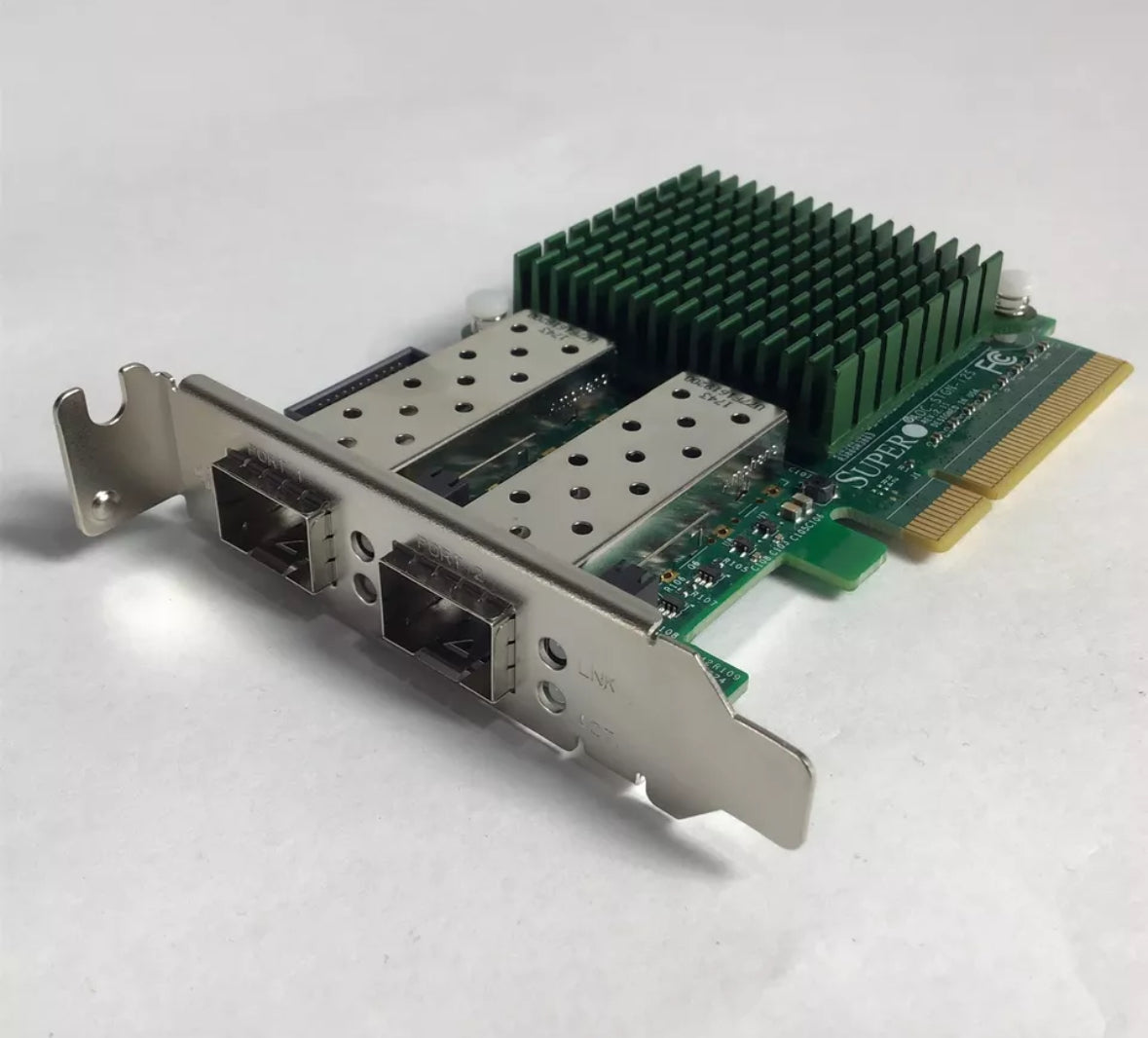 SuperMicro AOC-STGN-I2S Dual Port 10GB SFP+ PCIe Adapter Card Low Profile