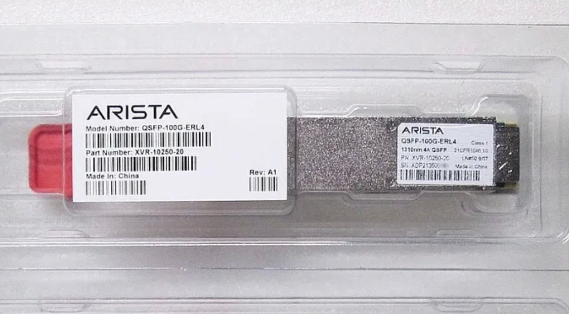 Genuine ARISTA QSFP-100G-ERL4 100GBASE-ERL4  QSFP transceiver  XVR-10250-20