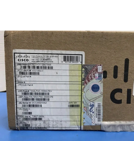 Cisco NXA-PAC-350W-PE Nexus AC PSU Port Side Exhaust for Catalyst Switch