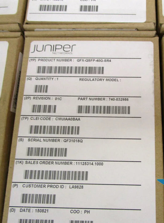 Factory Sealed Juniper QFX-QSFP-40G-SR4  QSFP+ 40GBase-SR4 Optics