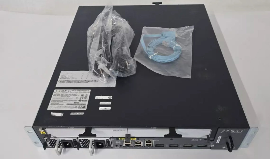 Juniper Networks MX5-T-AC Router w/Fan, Dual Power Supply, and Timing Support