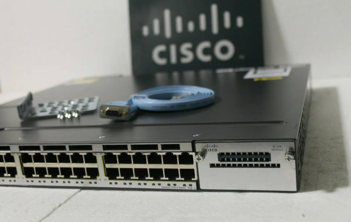 Cisco Catalyst WS-C3750X-48P-S - Poe+ Gigabit Switch SINGLE POWER