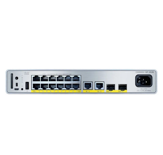 NEW Cisco C9200CX-12P-2X2G-E Managed Gigabit Ethernet 10/100/1000 Network Switch