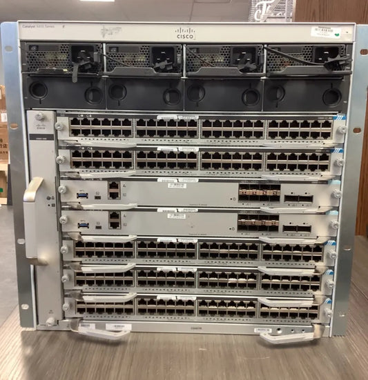 Cisco C9407R 7-Slot Catalyst 9400 Series Switch Chassis w/ 4x C9400-PWR-3200AC