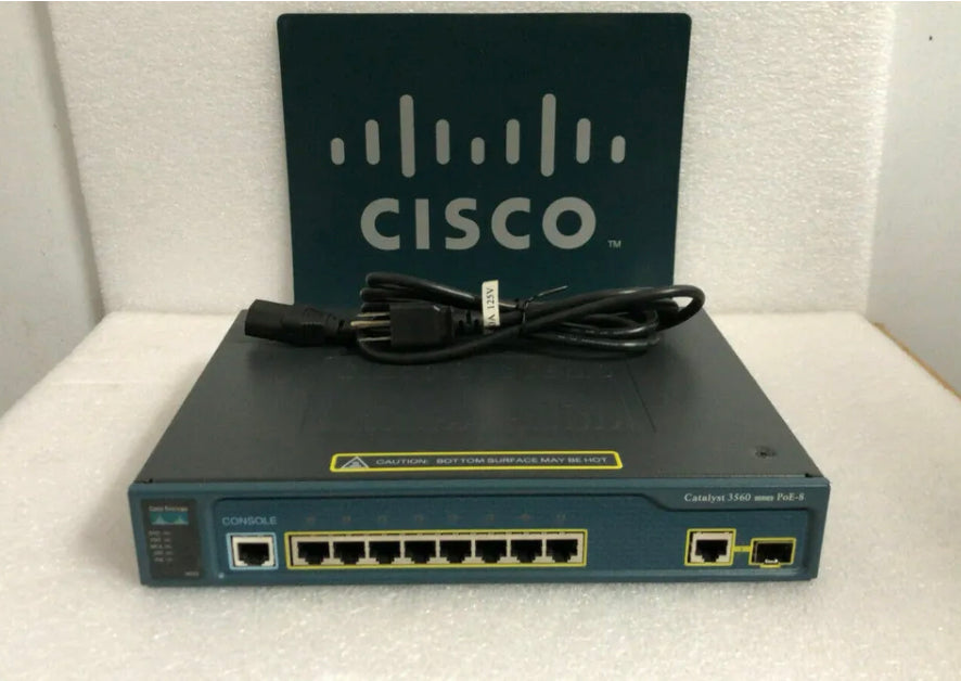 Cisco WS-C3560-8PC-S 8 Ethernet 10/100 ports, 1 dual-purpose 10/100/1000 Switch