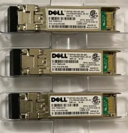 DELL SFP-25G-SR 0HHHHC SFP28 25Gb SFP-25G-SR FTLF8536P4BNL-E5 LC MMF