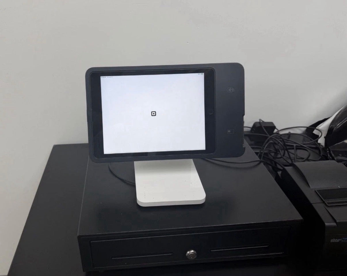 Square Stand POS System with iPad, Stand, Cash Drawer & Receipt Printer