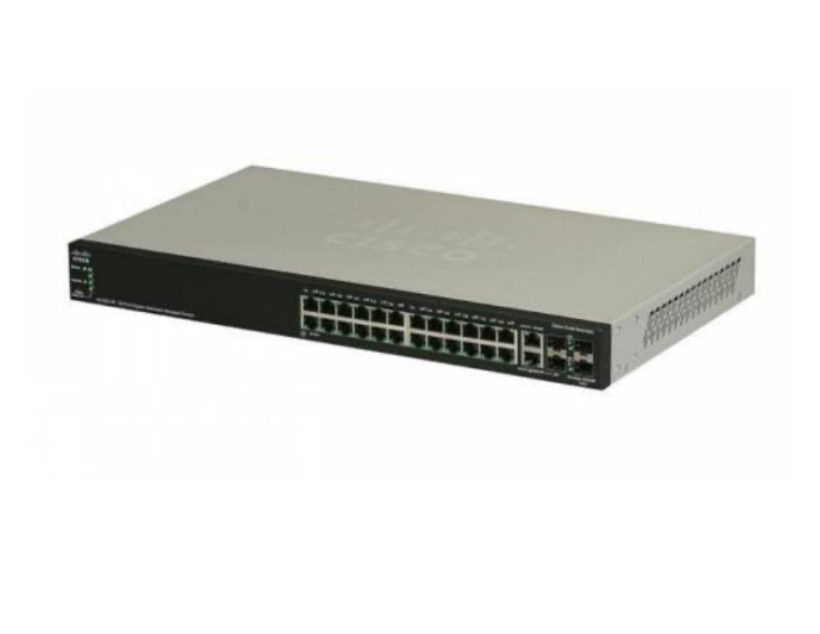 Cisco SG500-28 28-Port Non-POE Stackable Managed Switch - Refurbished