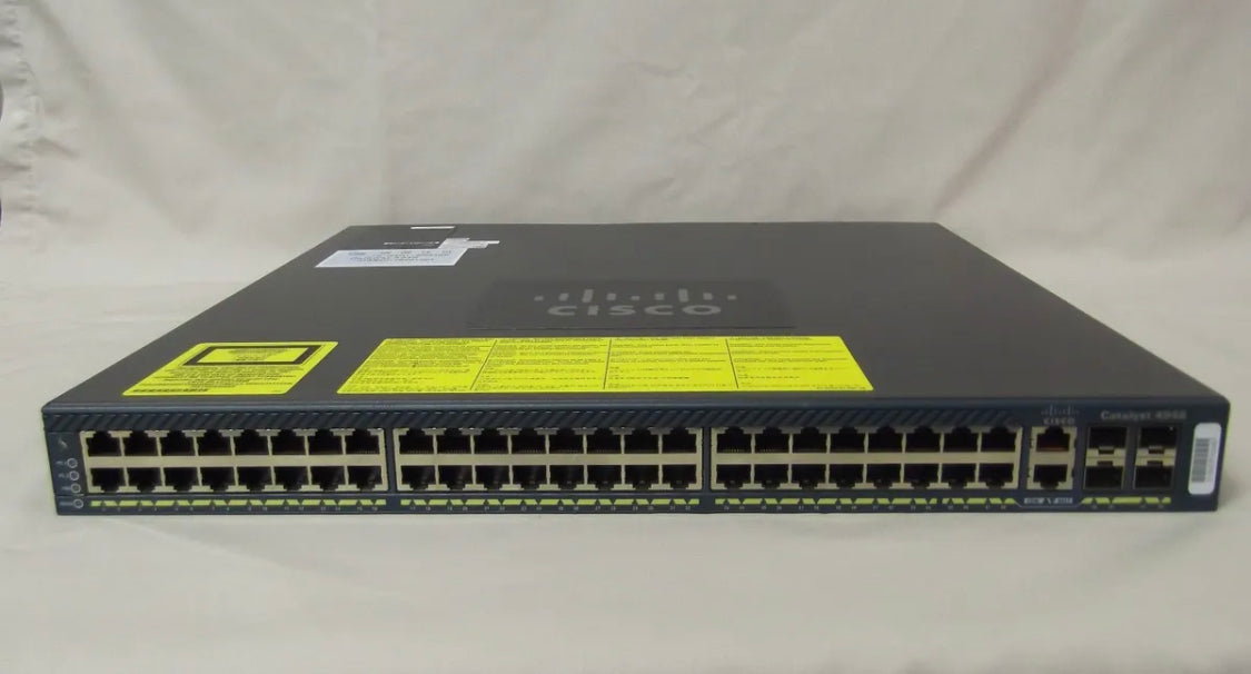 CISCO WS-C4948-E 48-Port GigE Layer 3 Switch entservices-15.0 ios 4948-E DUAL AC