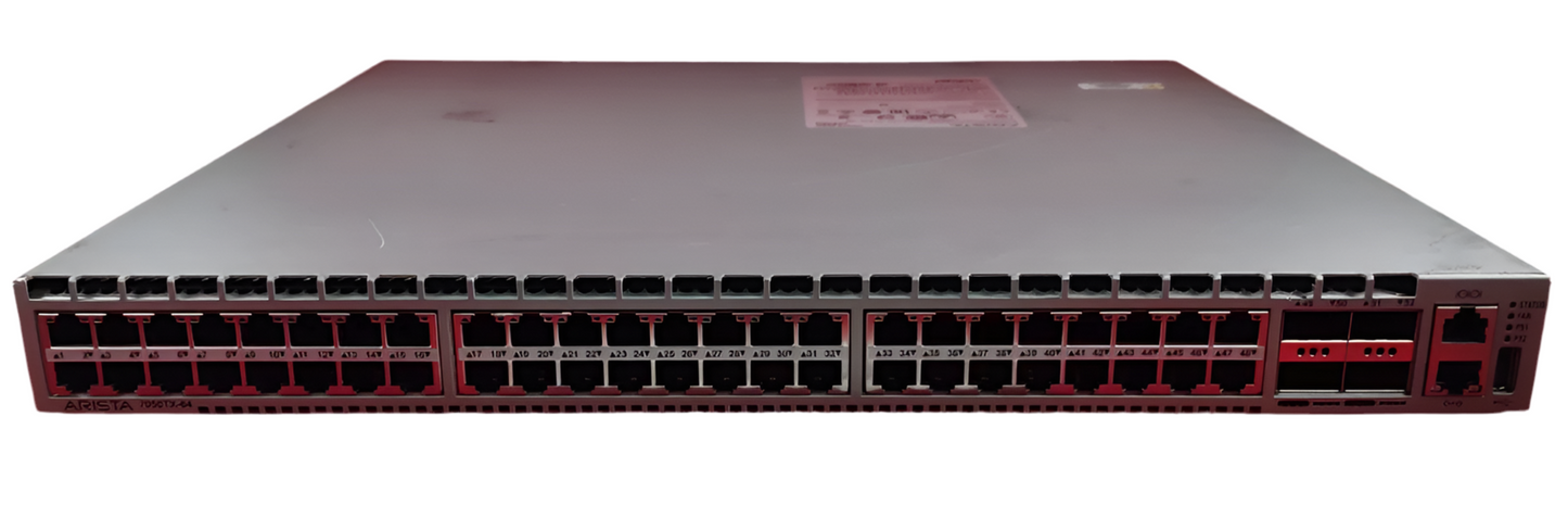 Arista DCS-7050TX-64-F 48-Port GbE & 4-Port QSFP+ Layer 3 Managed Network Switch