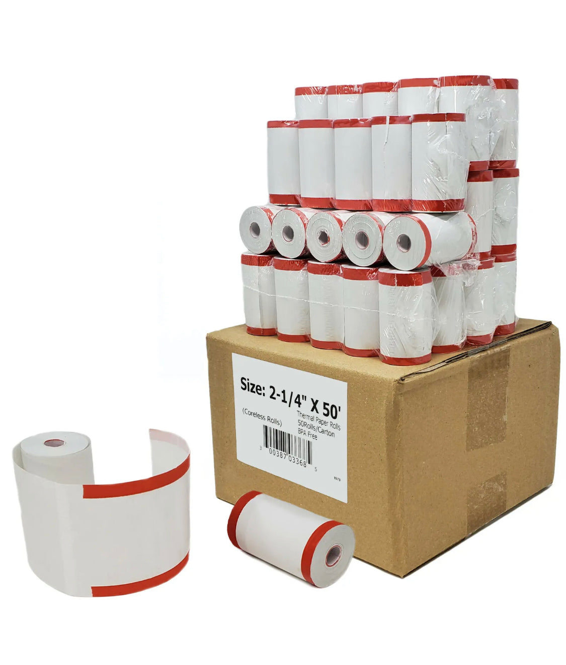 Premium 50 rolls 2.25" x 50' Thermal Paper - PAX A920 Credit Card Terminal