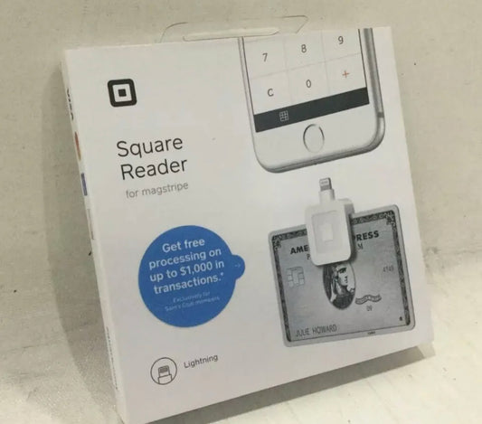 NEW Square - Magstripe Reader with Lightning Connector - Glossy White