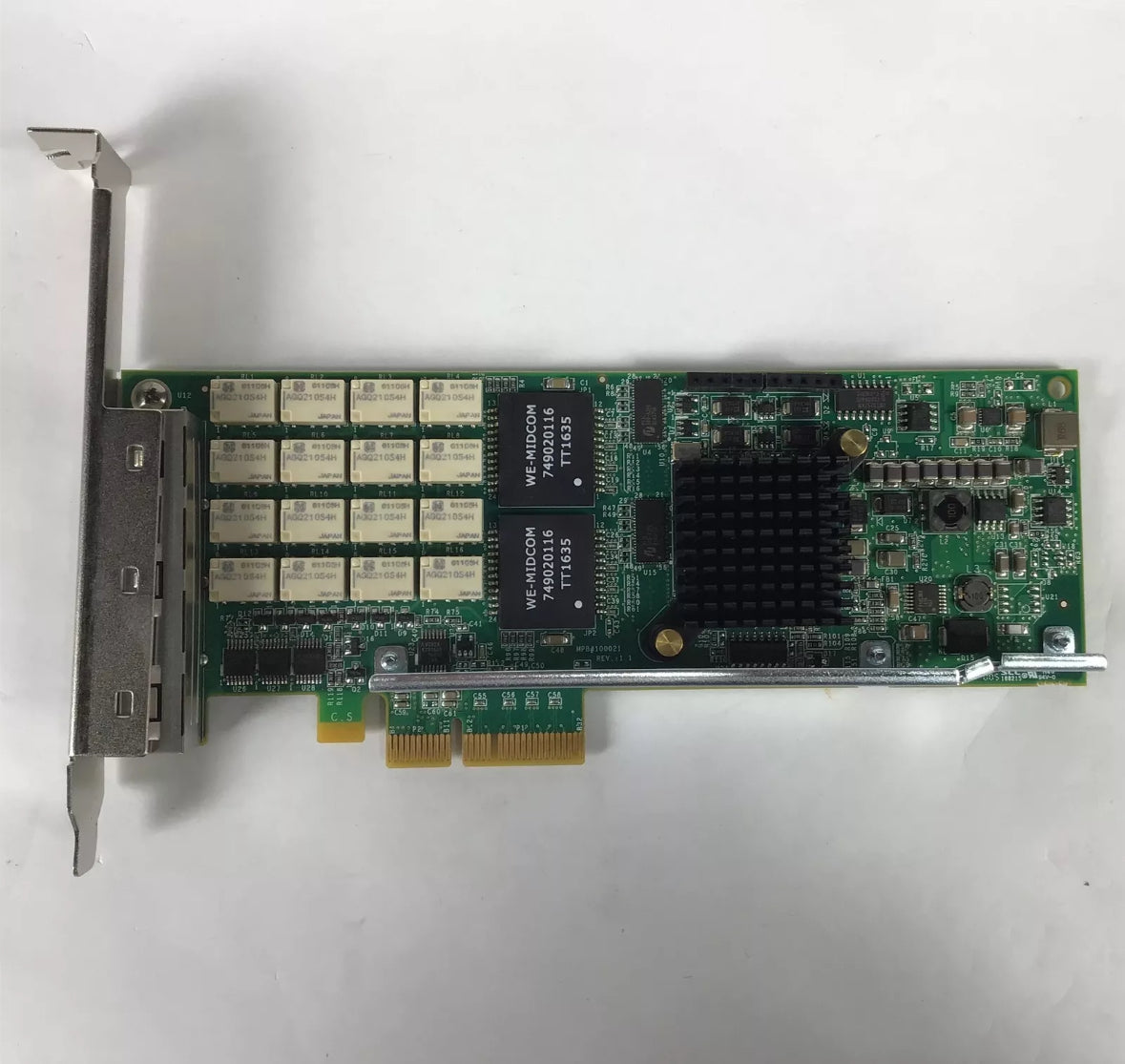 Silicom PE2G4BPI35LA-SD Quad Port Gigabit Ethernet Bypass Adapter PCIe Card