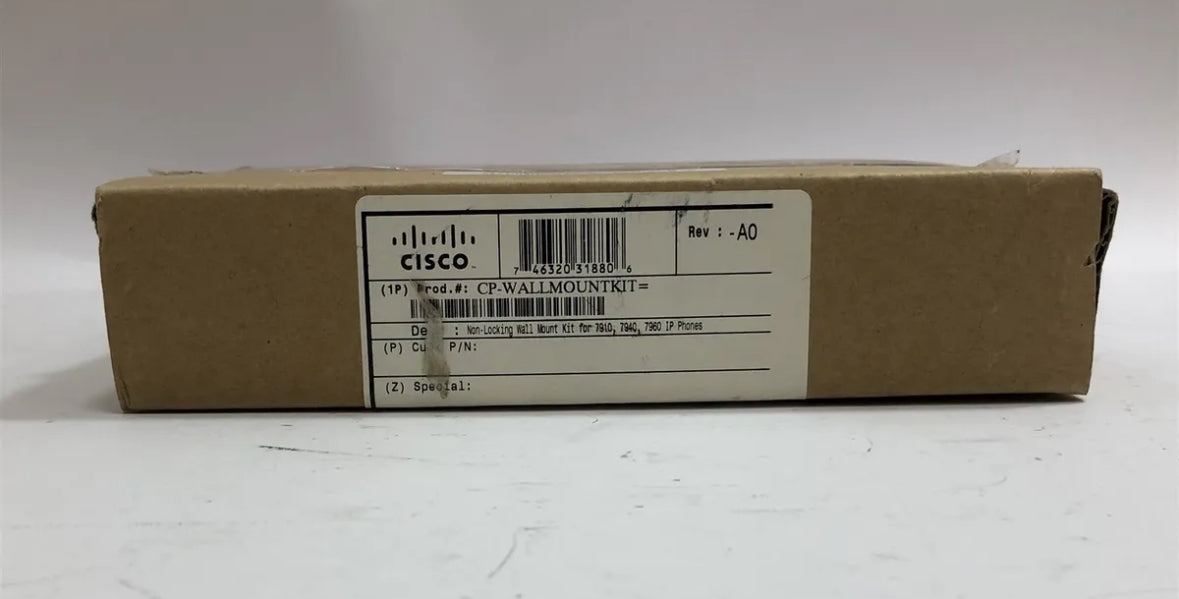 NEW OPEN-BOX Cisco Locking Wallmount Kit CP-LCKNGWALLMOUNT 53-0751-01