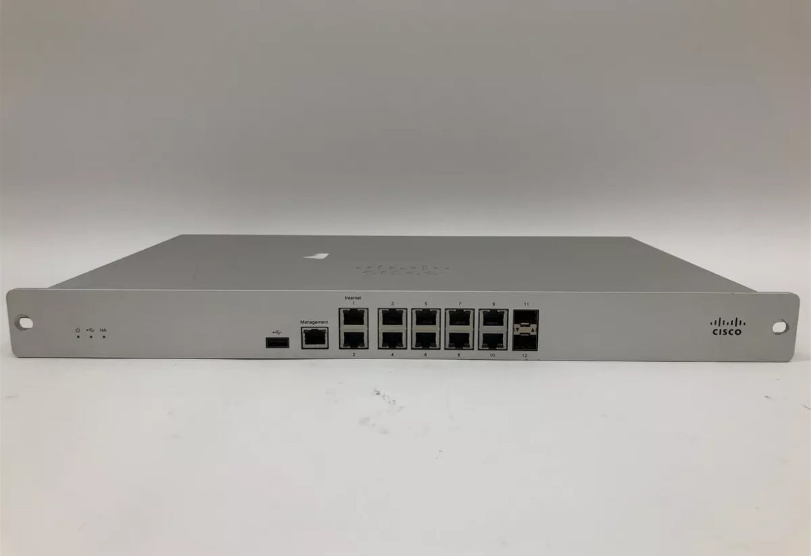 Cisco Meraki MX84-HW Cloud Managed Security Appliance Unclaimed w/ Power Cable