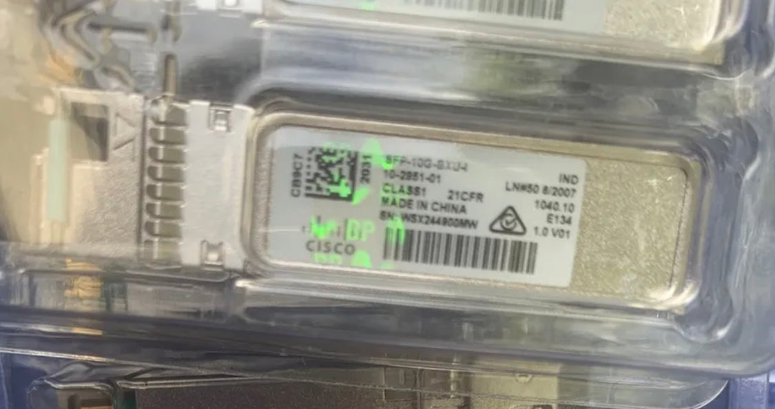 NEW Cisco SFP-10G-BXU-I SFP+ Bidirectional for 10km, upstream W/Hologram