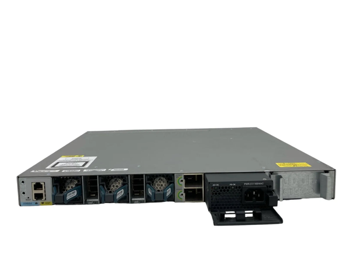 Cisco WS-C3850-48F-E 3850 Switch 48 1GE RJ-45 PoE Ports, 1x 1100WAC, IP Services