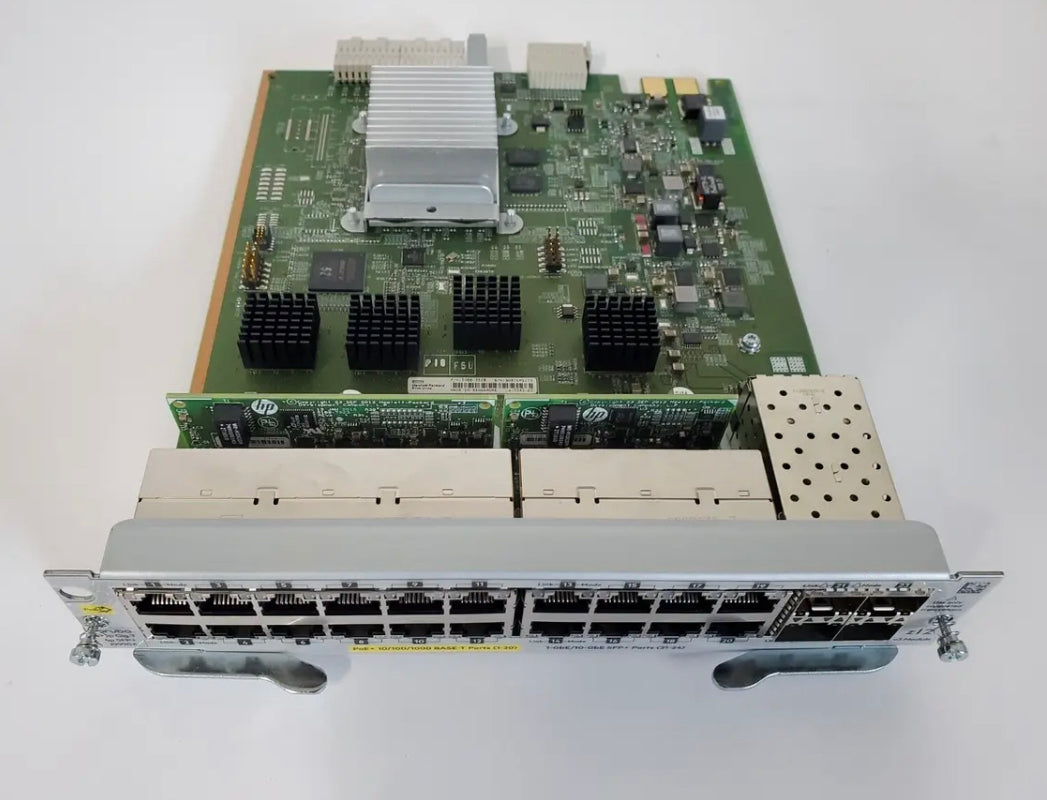 HP/Aruba J9990A 20 Port Gigabit PoE 4 SFP 10G MACsec v3 zl2 Module