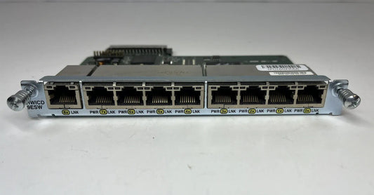 Cisco HWIC-D-9ESW 9-Port Ethernet PoE Switch Router WAN Module 800-24194-02