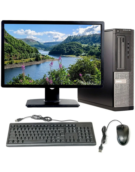 Dell Desktop Computer PC Intel i5 8GB RAM 1TB HDD 22in LCD Windows 10 Pro Wi-Fi