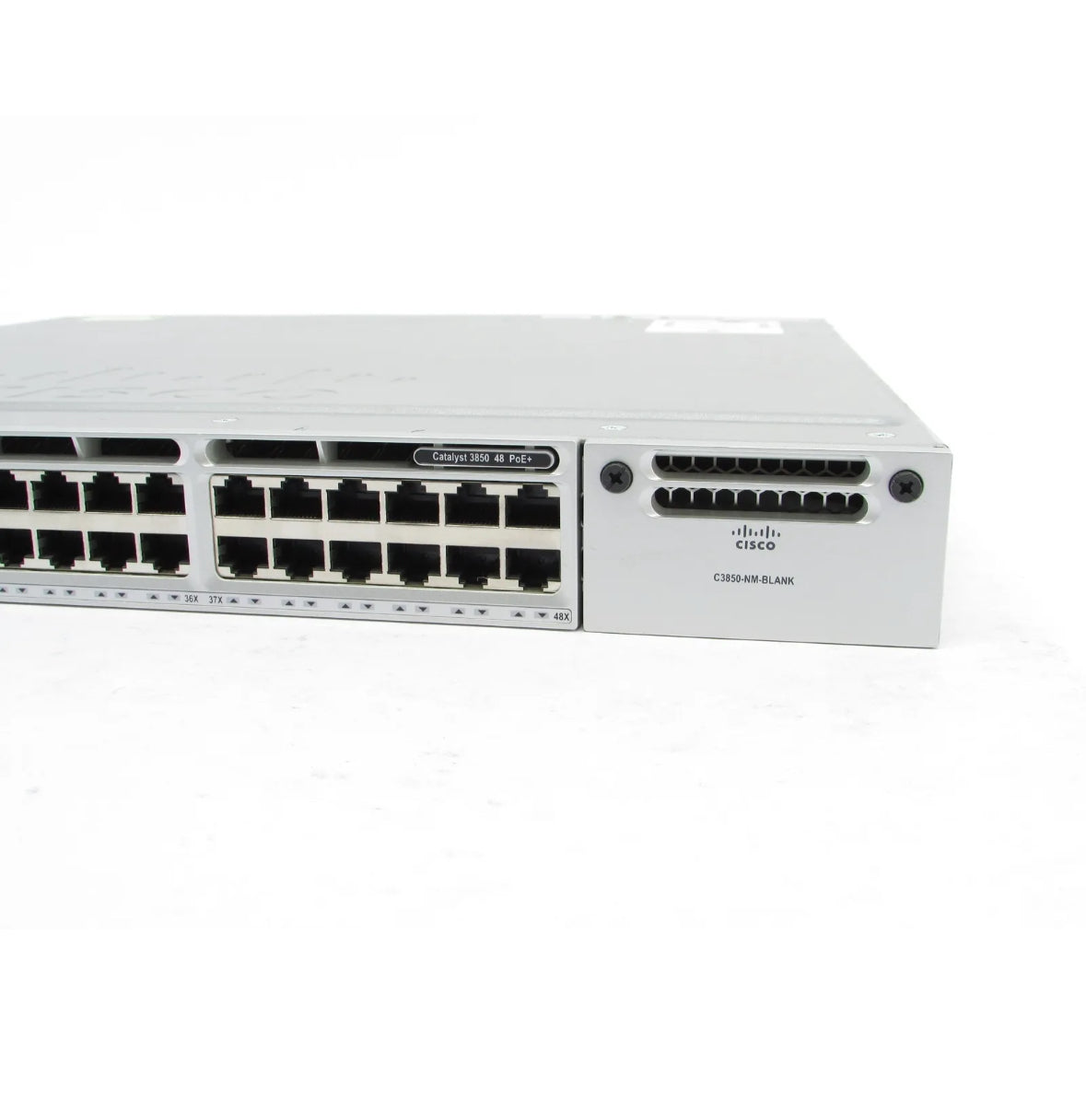 Cisco Catalyst WS-C3850-48F-S V07 48 Port PoE+ Gigabit Ethernet Switch